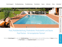 Tablet Screenshot of pool-partner.com